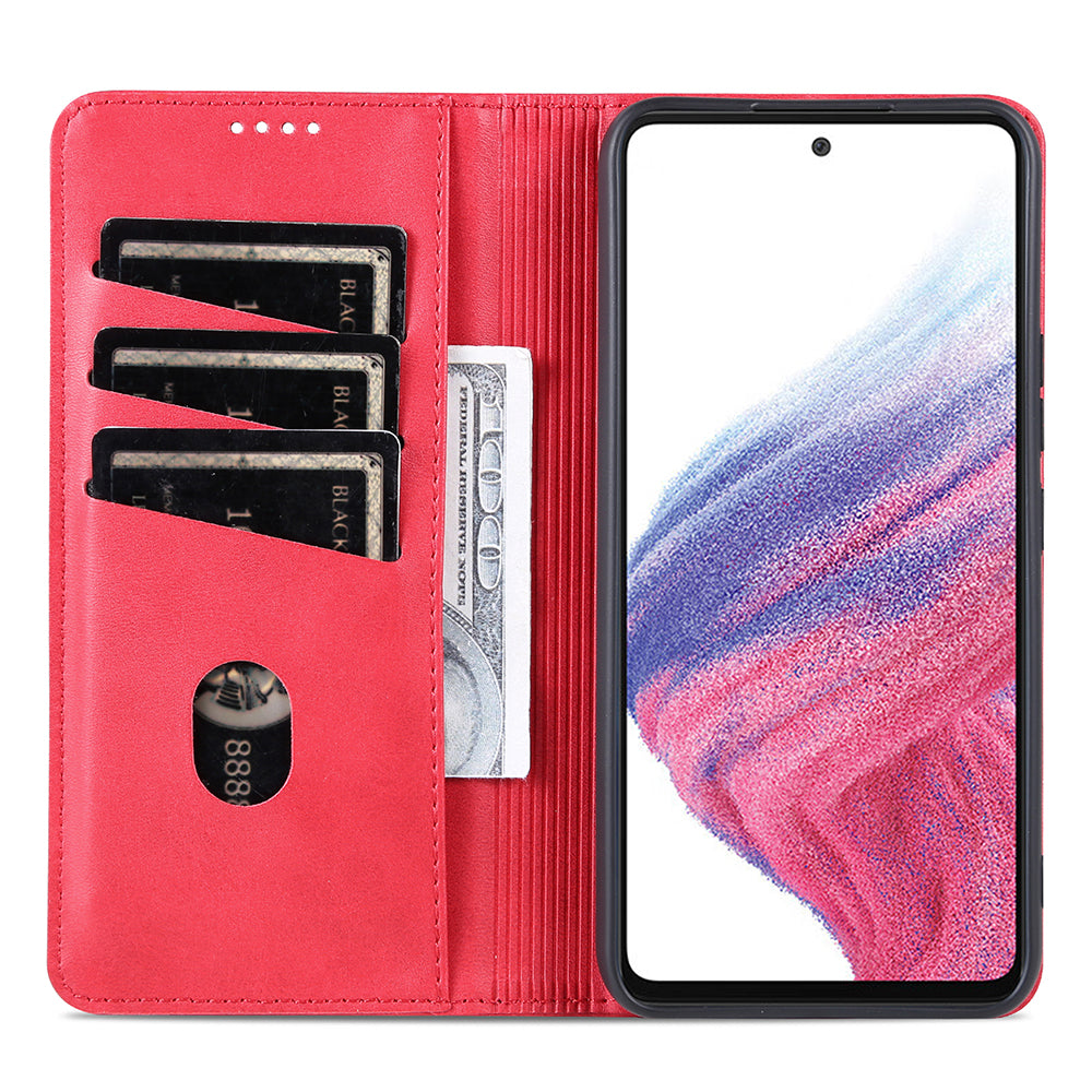 AZNS Anti-fall Phone Case For Samsung Galaxy A54 5G Stand Wallet Cowhide Texture PU Leather Magnetic Auto-absorbed Folio Flip Phone Cover AZNS Anti-fall Phone Case For Samsung Galaxy A54 5G Stand Wallet Cowhide Texture PU Leather Magnetic Auto-absorbed Folio Flip Phone Cover